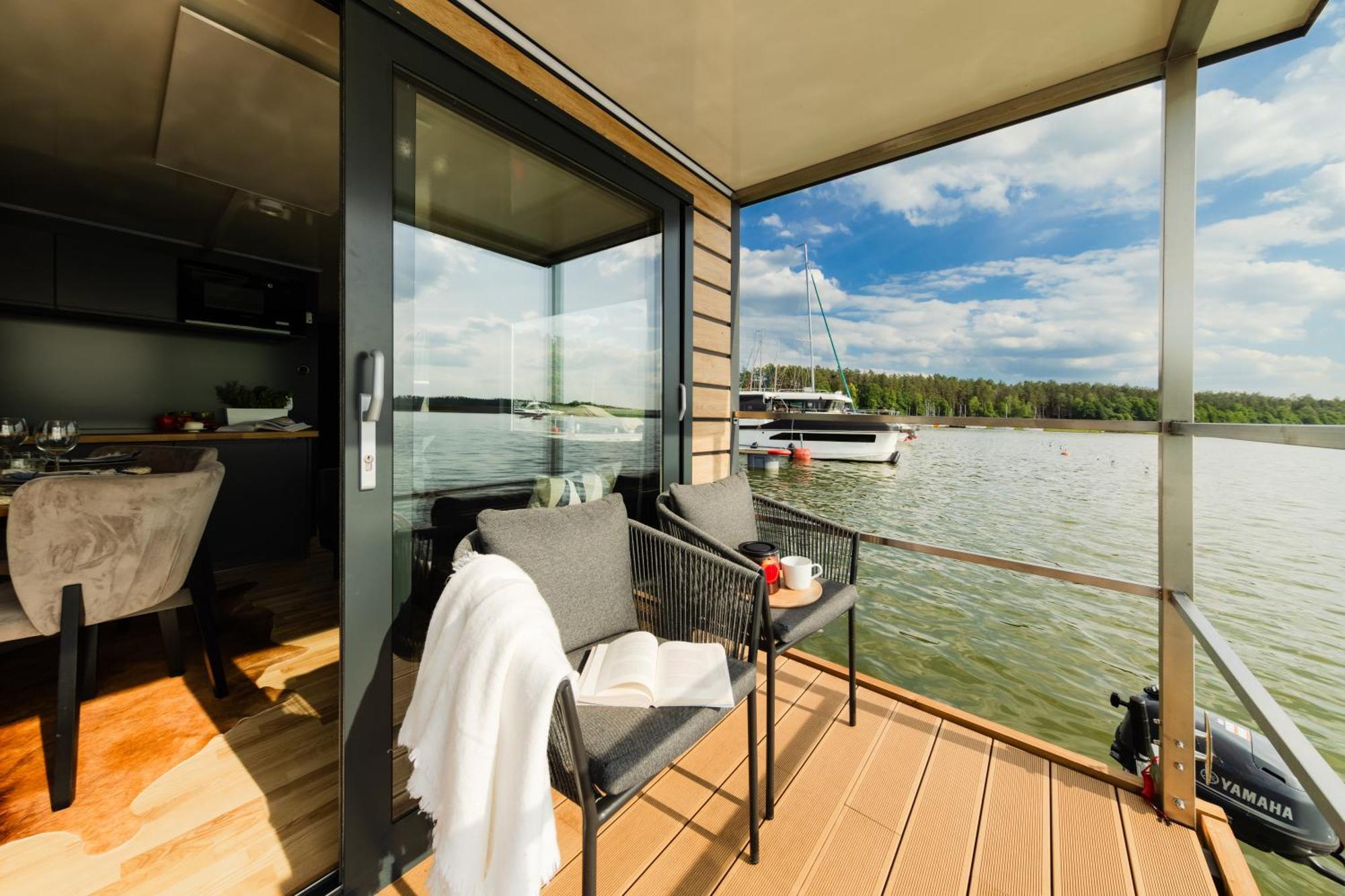 Domek Na Wodzie - Houseboat -Sauna, Taras Na Dachu, Dwie Sypialnie Mikołajki Eksteriør bilde