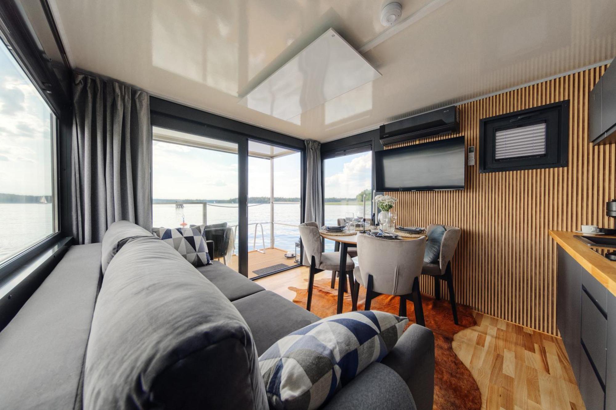 Domek Na Wodzie - Houseboat -Sauna, Taras Na Dachu, Dwie Sypialnie Mikołajki Eksteriør bilde