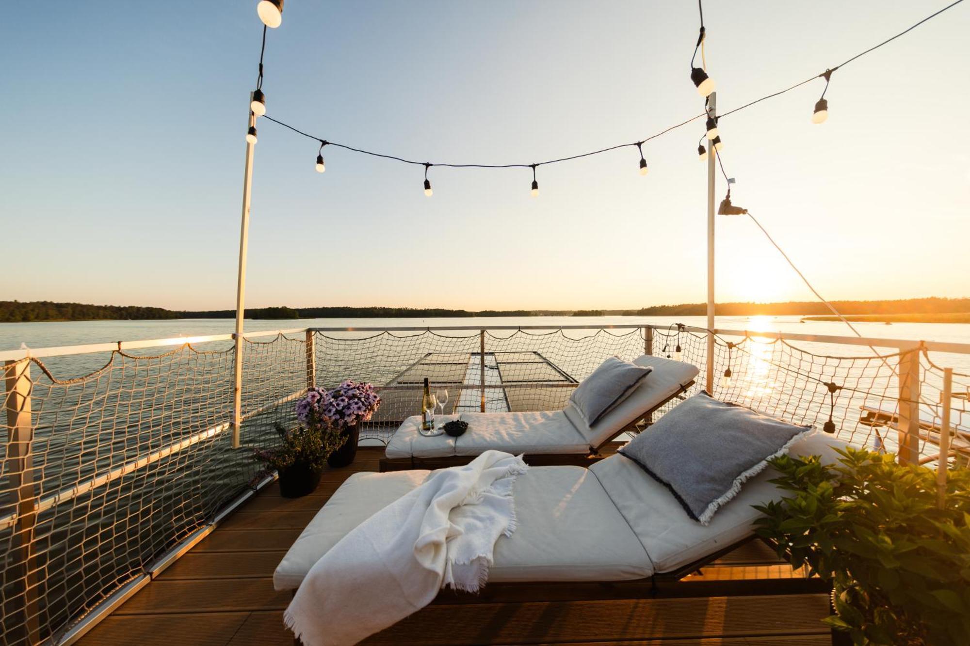 Domek Na Wodzie - Houseboat -Sauna, Taras Na Dachu, Dwie Sypialnie Mikołajki Eksteriør bilde