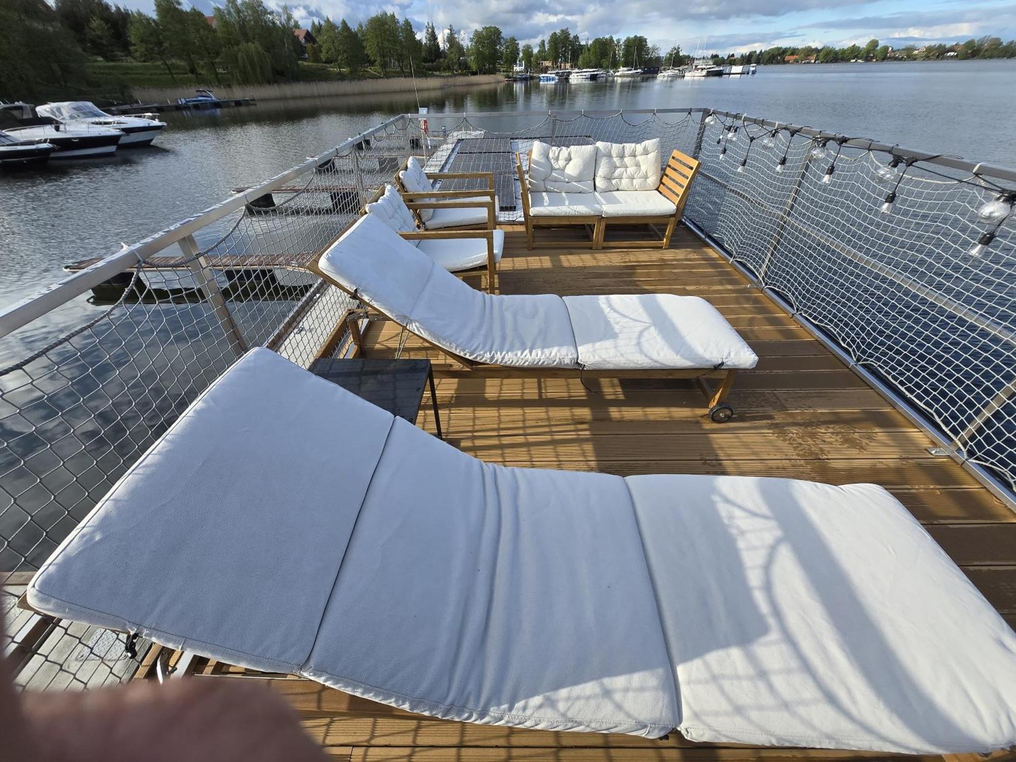 Domek Na Wodzie - Houseboat -Sauna, Taras Na Dachu, Dwie Sypialnie Mikołajki Eksteriør bilde