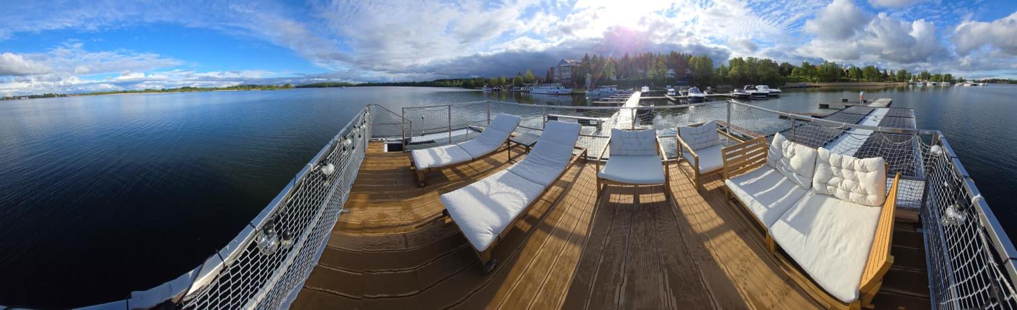 Domek Na Wodzie - Houseboat -Sauna, Taras Na Dachu, Dwie Sypialnie Mikołajki Eksteriør bilde